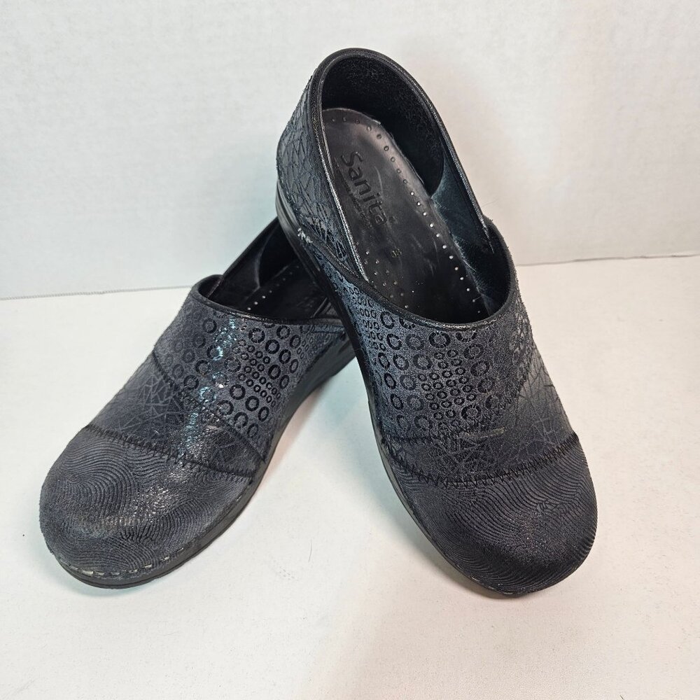 Sanita slip on clogs womens 38 txtured career office school comfort classic retr